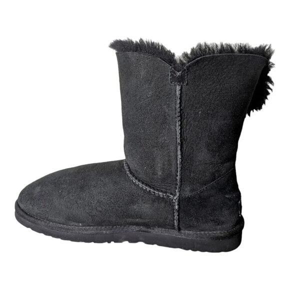 UGG Bailey Button 'Black' Winter Boot Size 9 - Picture 6 of 9